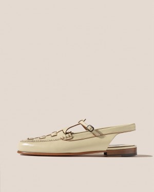 Mocassin Hereu Roqueta Slingback T-bar Femme Blanche | Paris-03VFCSIGQ