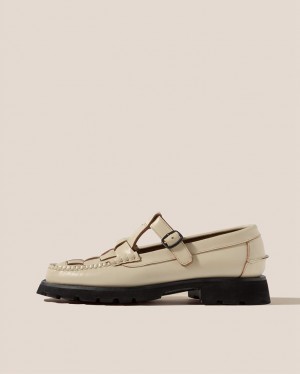 Mocassin Hereu Soller Sport Tread Sole T-bar Femme Beige | Paris-56GFRTBSV