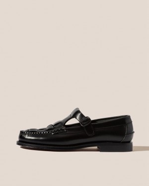 Mocassin Hereu Soller T-bar Homme Noir | Paris-63GFWAJMZ