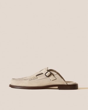 Mules Hereu Barraca Boucle-strap Homme Blanche | Paris-21ELVHXZF