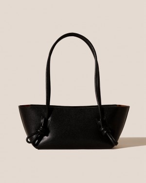 Sac Bandoulière Hereu Fleca Baguette Femme Noir | Paris-46KGTJBVA