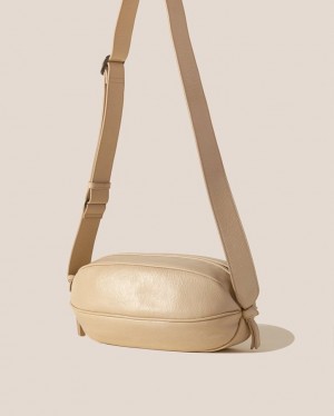 Sac Crossbody Hereu Boya L Distressed Ball-shaped Homme Blanche Foncé | Paris-53PMBCOTV