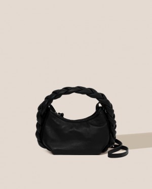 Sac Crossbody Hereu Espiga Mini Plaited Rembourré-detail Femme Noir | Paris-51BDLIYEX