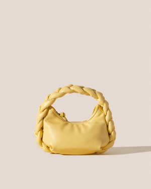 Sac Crossbody Hereu Espiga Mini Plaited Rembourré-detail Femme Jaune | Paris-60BARNVMP