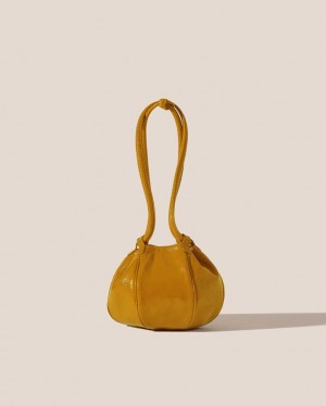 Sac Crossbody Hereu Globul Mini Crinkled Glossy Balloon-shaped Femme Jaune | Paris-03QNXRGKF