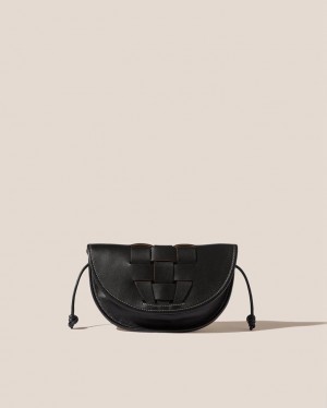 Sac Crossbody Hereu Lluna Interwoven Front Detail Femme Noir | Paris-65UCFTJNK