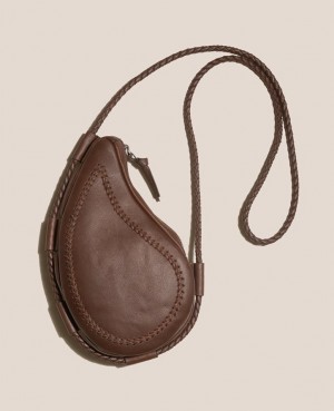 Sac Crossbody Hereu Marsal Drop Shaped Homme Marron Foncé | Paris-47NIRYXJH