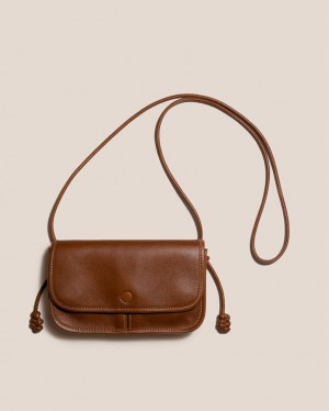 Sac Crossbody Hereu Terra Mini Square-flat Femme Marron Foncé | Paris-15MNAQLIB