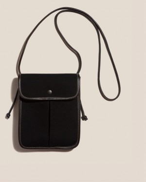 Sac Crossbody Hereu Terra Square-flat Femme Noir | Paris-09PRMUFZC