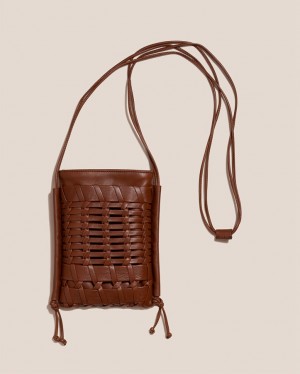 Sac Crossbody Hereu Trena Mini Plates Square Femme Marron Foncé | Paris-74SPNFAIX