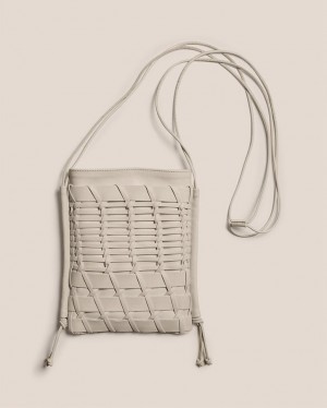 Sac Crossbody Hereu Trena Plates Square Femme Blanche | Paris-41OTMPAFS