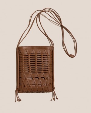 Sac Crossbody Hereu Trena Plates Square Homme Marron Foncé | Paris-79AEPKDOZ