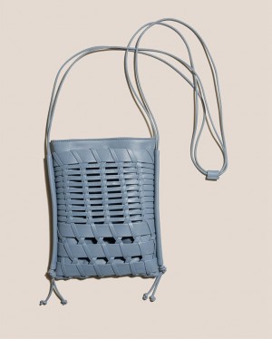 Sac Crossbody Hereu Trena Plates Square Homme Bleu | Paris-71TNHVFWY