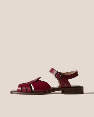 Sandale Hereu Ancora Fisherman Femme Bordeaux | Paris-86LVTJKPU