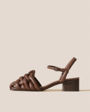 Sandale Hereu Cabersa Talons Rembourré Fisherman Femme Chocolat | Paris-02UXJDBCT