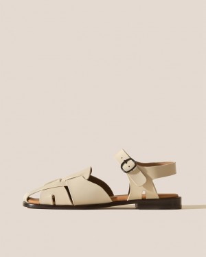 Sandale Hereu Pedra Squared Closed-toe Fisherman Femme Beige | Paris-48DKEVUPO