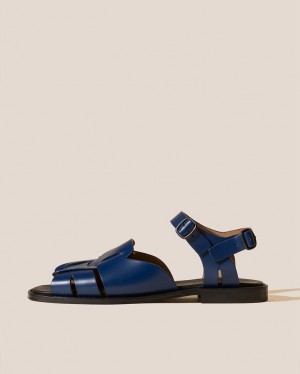 Sandale Hereu Roca Square-toe Fisherman Homme Bleu | Paris-16KVZGECP