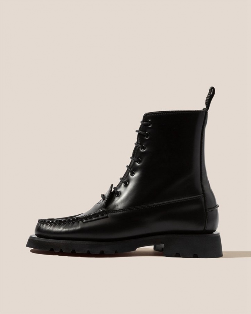 Botte Hereu Cordo Tread Sole Dentelle-up Homme Noir | Paris-69CWTGYZV