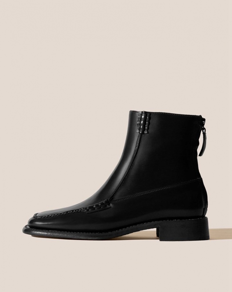 Botte Hereu Quadra Square-toe Back Zip Homme Noir | Paris-82WPXNUDI