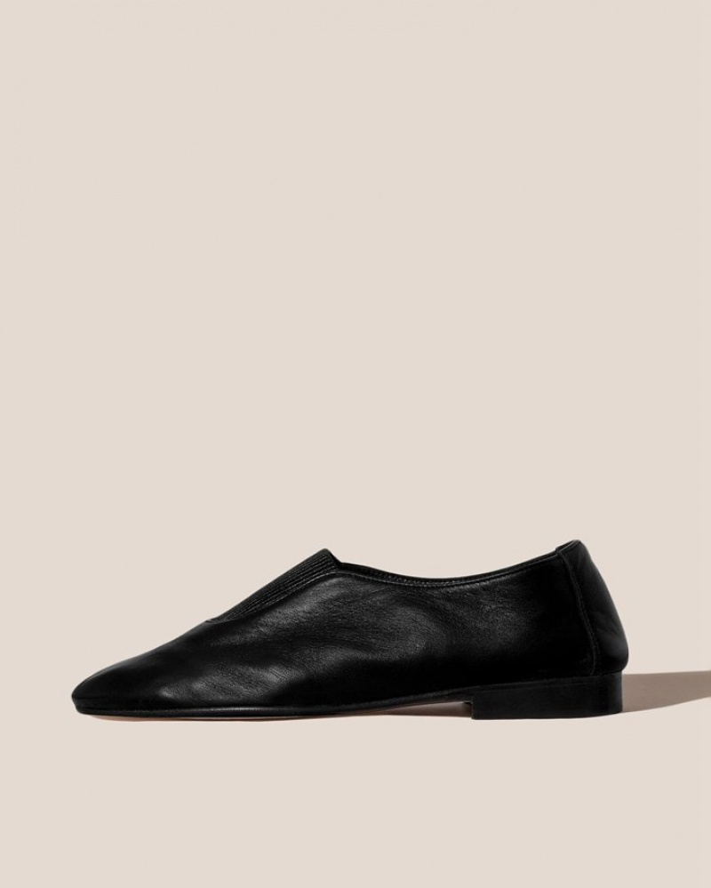 Chaussure Slip On Hereu Caoma Elasticated Femme Noir | Paris-47OGYBUPH