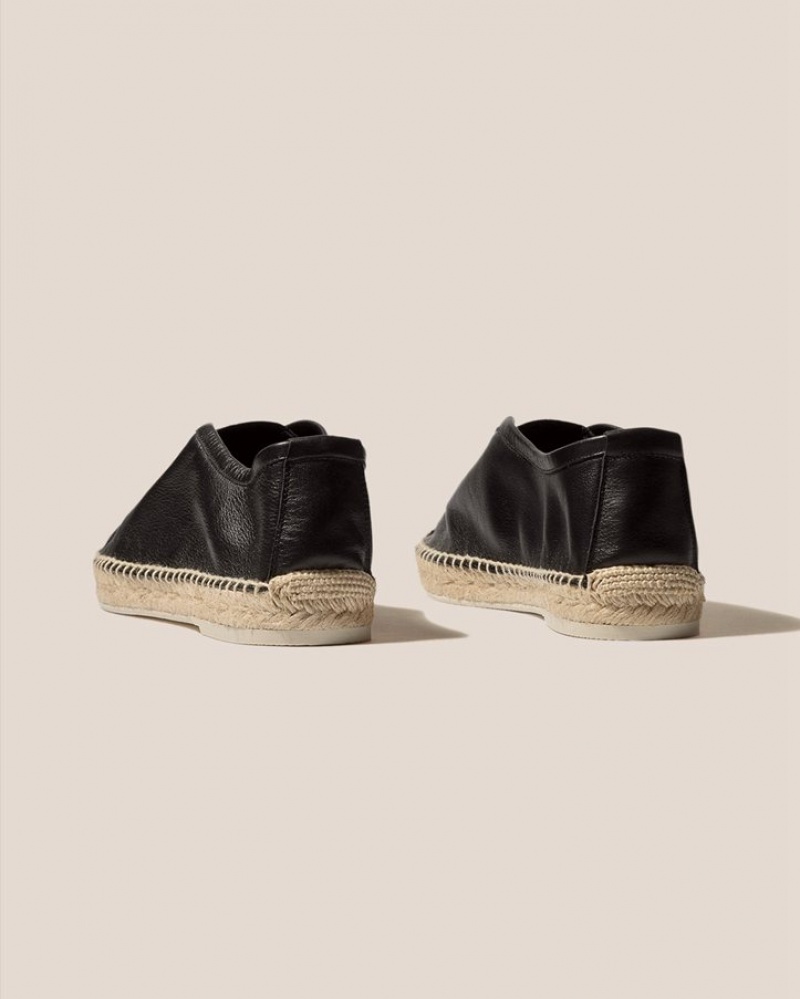 Espadrille Hereu Azarbe Elasticated Slip-on Femme Noir | Paris-76KROQIJS