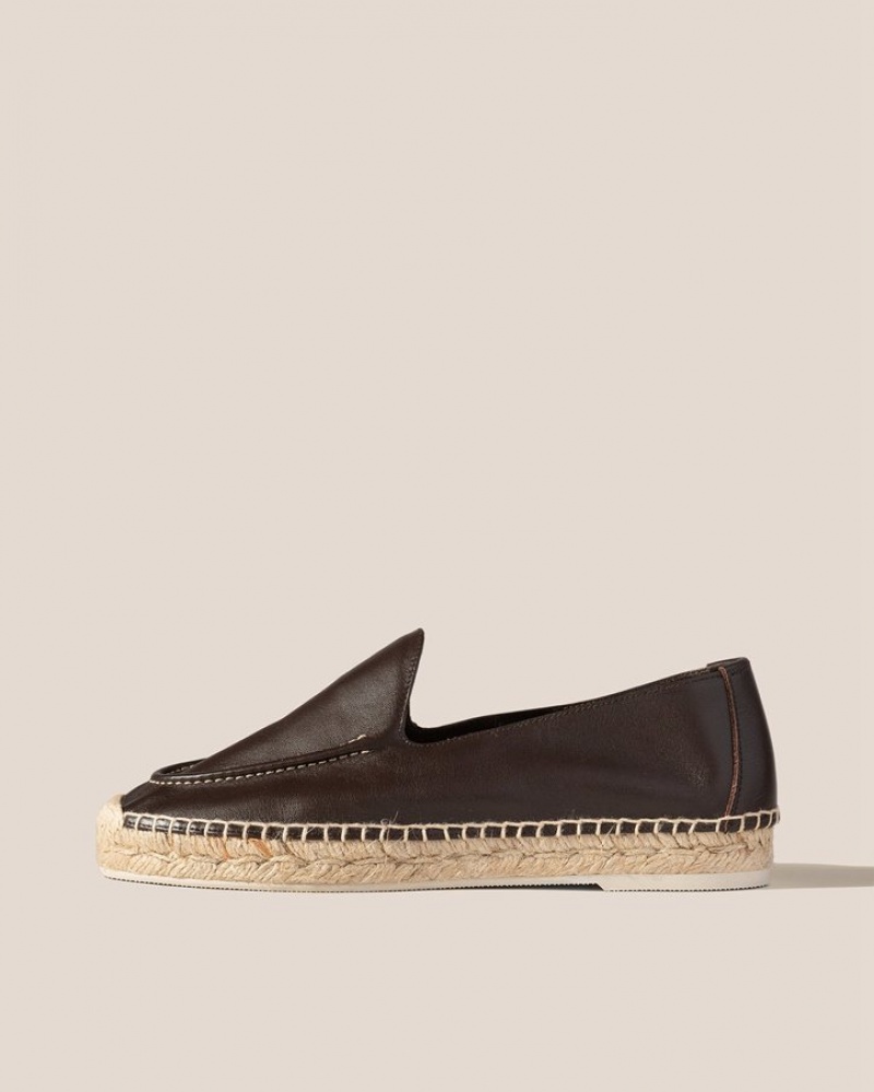 Espadrille Hereu Senyor Slip-on Femme Marron Foncé | Paris-60JDMWXEA