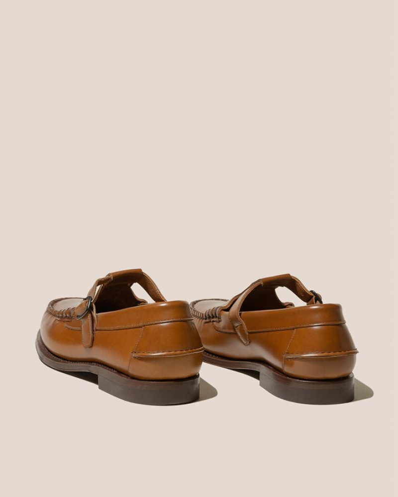 Mocassin Hereu Alber T-bar Homme Marron | Paris-54YHXSONF