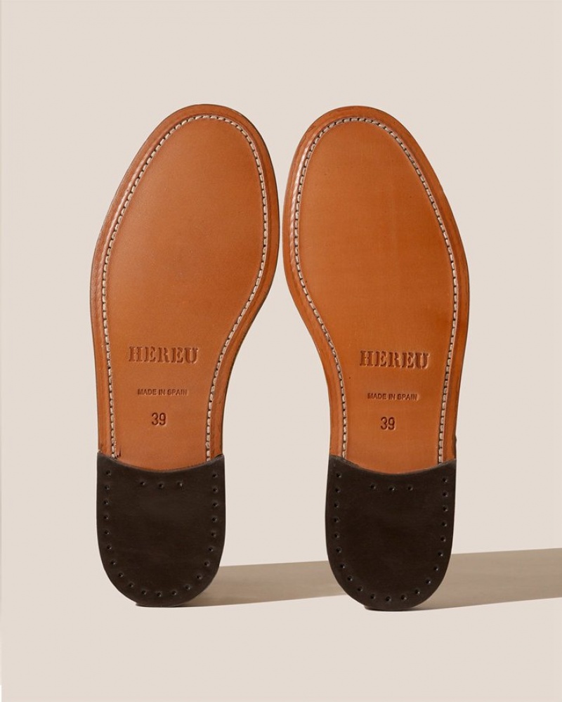 Mocassin Hereu Alber T-bar Homme Marron | Paris-54YHXSONF