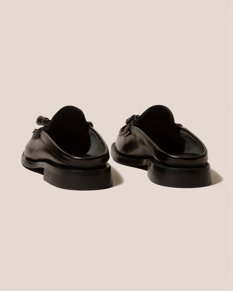 Mocassin Hereu Cairel Tasseled Mule Femme Noir | Paris-94GLOHCIU