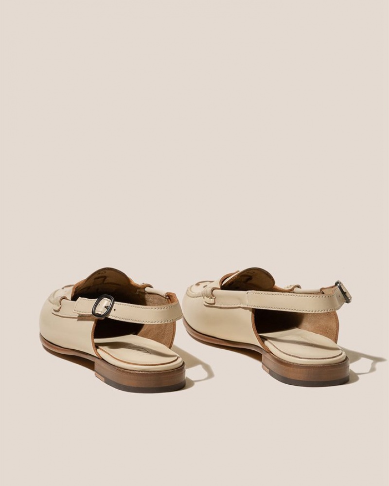 Mocassin Hereu Caleta Interwoven Slingback Femme Beige | Paris-47NCQOGRD