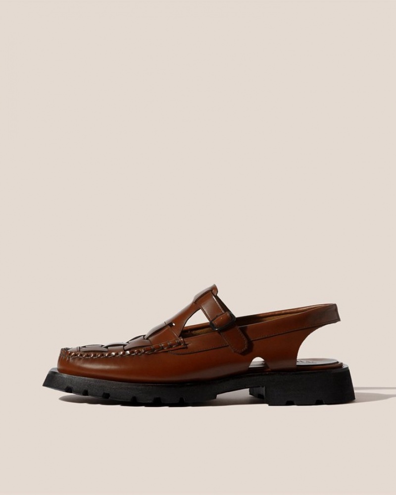 Mocassin Hereu Cranc Sport Tread Sole Slingback Homme Marron | Paris-13THOUSAC