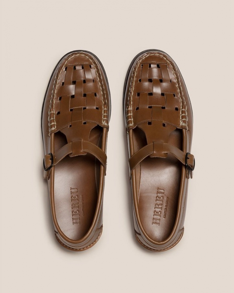 Mocassin Hereu Ferriol T-bar Homme Marron | Paris-29LUCXSWB