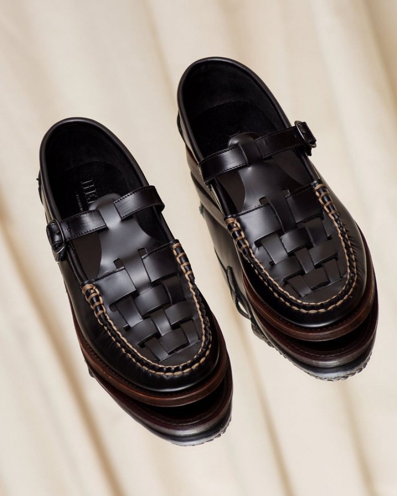 Mocassin Hereu Ferriol T-bar Homme Noir | Paris-59ZADUQIM