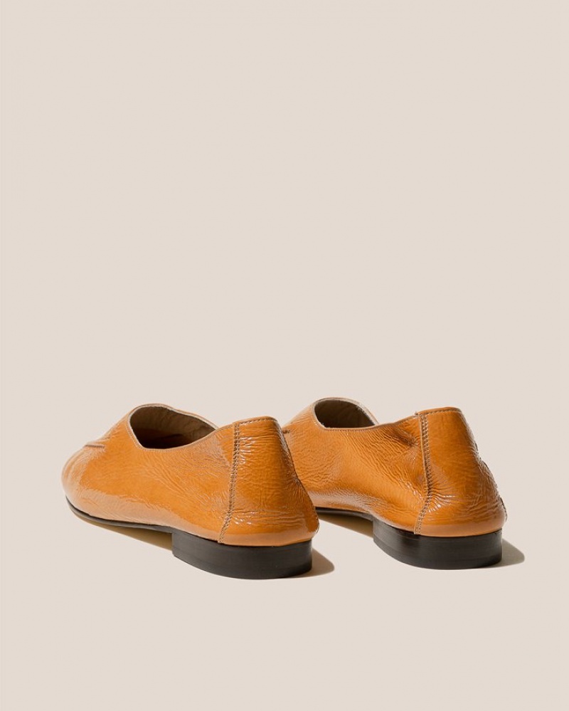 Mocassin Hereu Juliol Crinkled Glossy High Cut Deconstructed Femme Orange | Paris-95TULIWCV