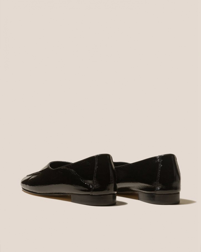 Mocassin Hereu Juliol Crinkled Glossy High Cut Deconstructed Femme Noir | Paris-59DMNXIZS