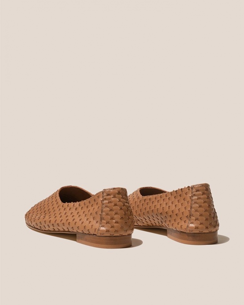 Mocassin Hereu Juliol Woven High Cut Deconstructed Femme Marron | Paris-27UWOCKFZ