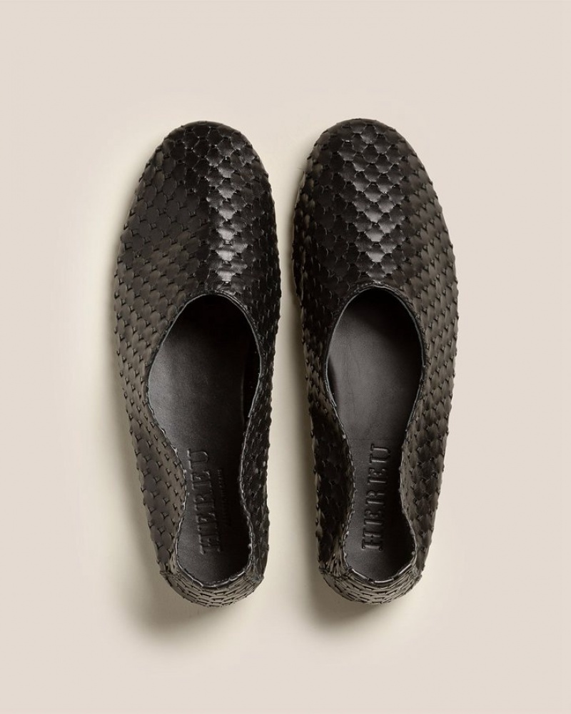 Mocassin Hereu Juliol Woven High Cut Deconstructed Femme Noir | Paris-01CUXSYGH