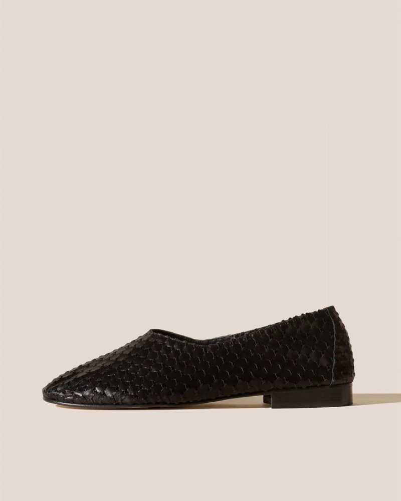 Mocassin Hereu Juliol Woven High Cut Deconstructed Femme Noir | Paris-01CUXSYGH