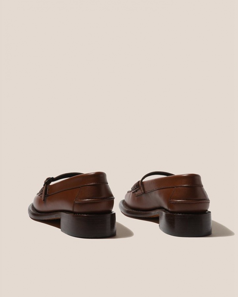 Mocassin Hereu Merce Square-toe T-bar Femme Marron | Paris-04KBXNAHI