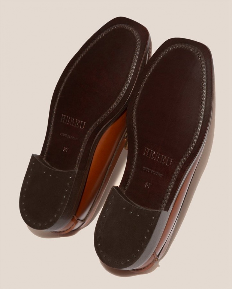 Mocassin Hereu Nombela Interwoven Detail Slip-on Homme Marron | Paris-62GSEFARH