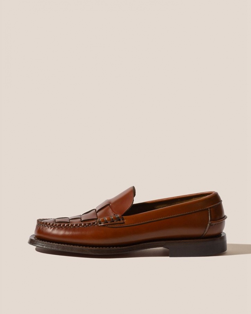 Mocassin Hereu Nombela Interwoven Detail Slip-on Homme Marron | Paris-62GSEFARH