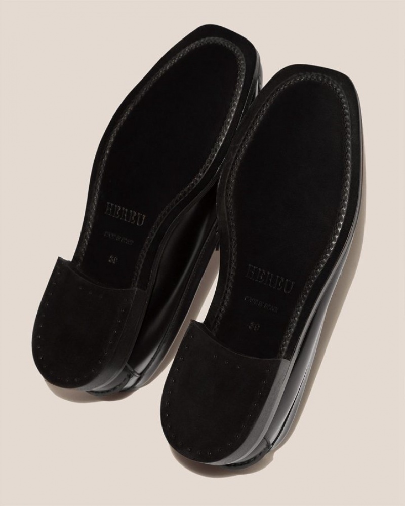 Mocassin Hereu Nombela Interwoven Detail Slip-on Homme Noir | Paris-76CPIGRKY