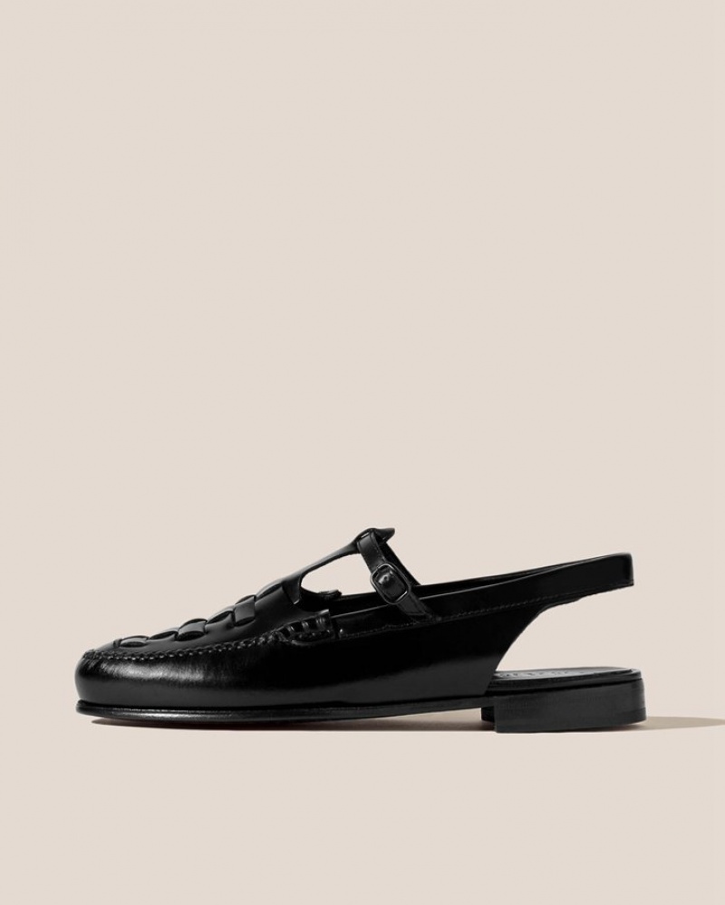 Mocassin Hereu Roqueta Slingback T-bar Femme Noir | Paris-74ZEJMSXU