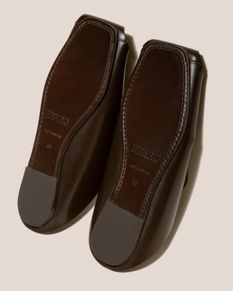 Mules Hereu Muntana Plates Fisherman Homme Marron Foncé | Paris-45QLHXEFA