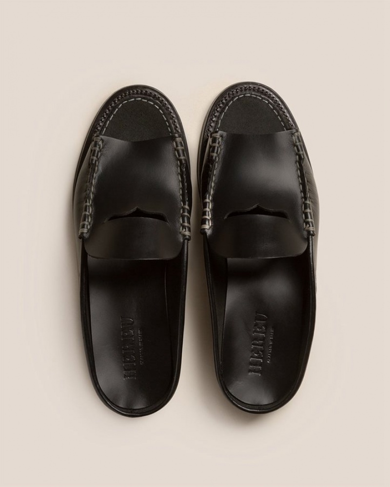 Mules Hereu Obert Veg Tan Homme Noir | Paris-01UVJZWIE