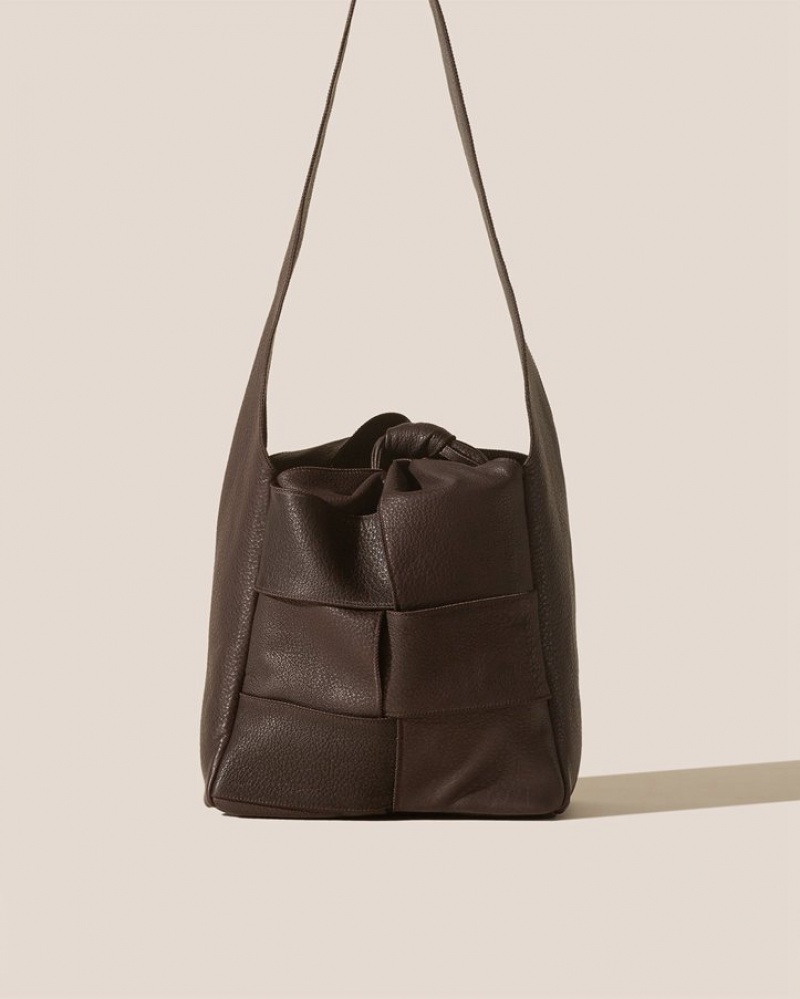 Sac Bandoulière Hereu Bena Interlaced Femme Chocolat | Paris-69ZVMJPRD