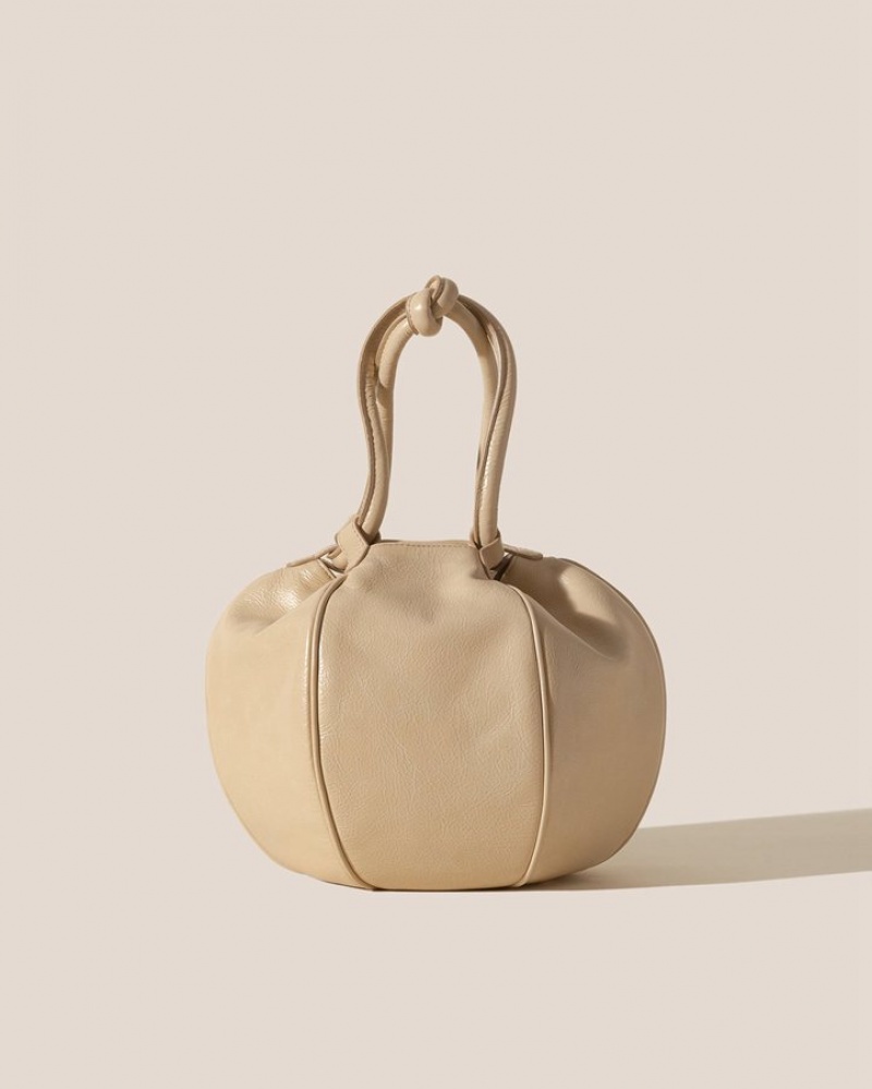 Sac Bandoulière Hereu Globul Distressed Balloon-shaped Femme Beige | Paris-71HRNGSLY