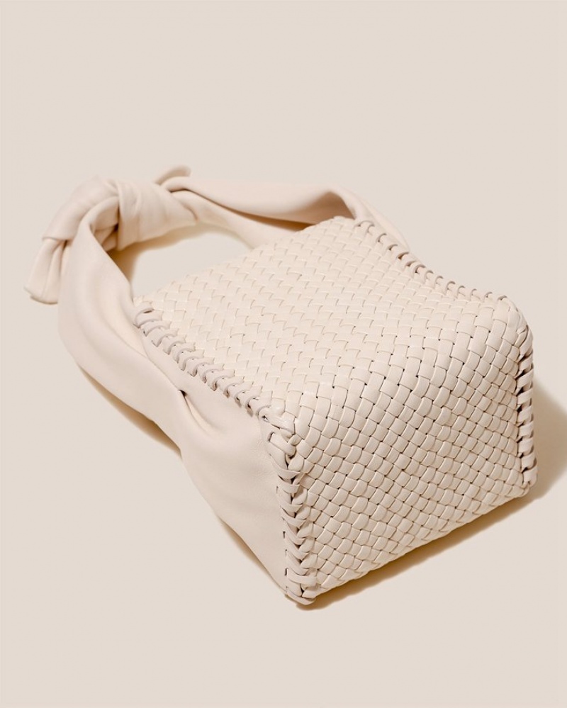 Sac Bandoulière Hereu Molta Handwoven Mini Box Femme Beige | Paris-90QLKWXEG