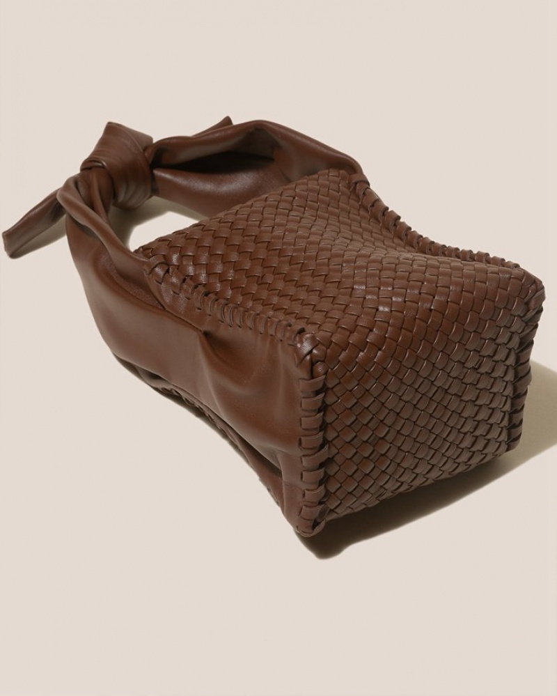 Sac Bandoulière Hereu Molta Handwoven Mini Box Femme Chocolat | Paris-67QWMIGNA