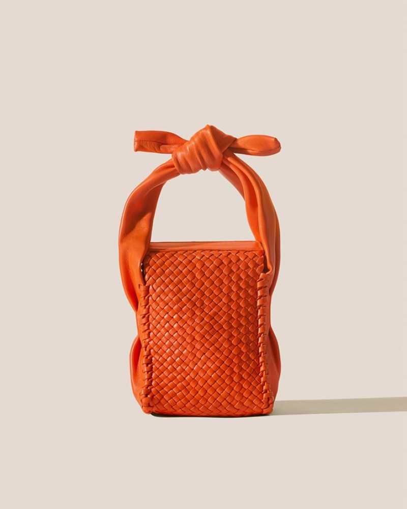 Sac Bandoulière Hereu Molta Handwoven Mini Box Femme Orange | Paris-92PQZXWGD